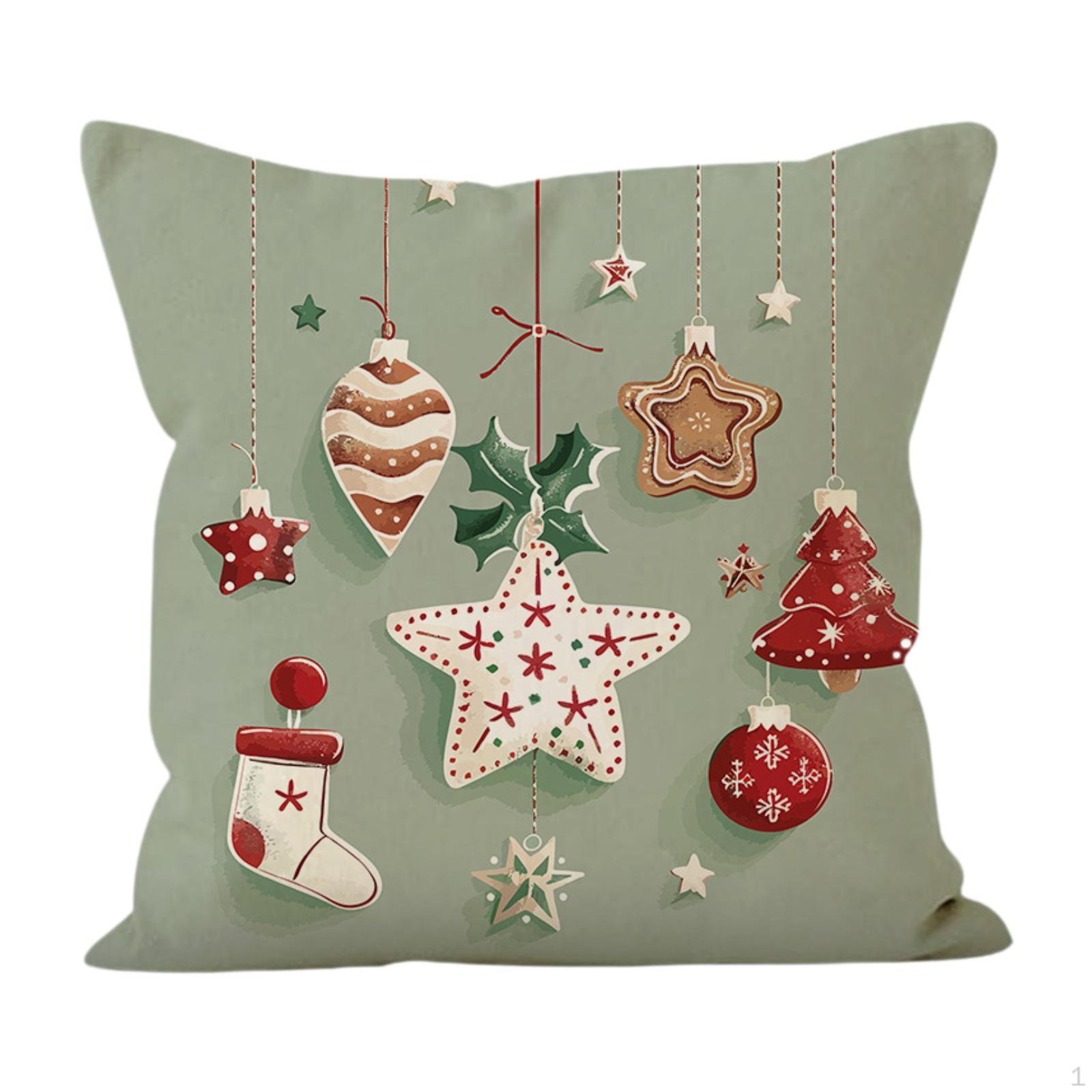 

Рождественская декоративная наволочка для подушки для дома, наволочка для подушки Зима Xmas Star Print A