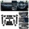RUIYA Mats for Toyota Sienta 3rd Generation Interior Door Rubber Rubber Easy to 10 Series Sienta Custom Black Anti-Slip (10 Series), (New Sienta)