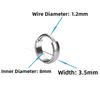 Round Titanium Hoop Earring Silver Earlobe Piercing Jewelry Punk Cartilage Circle Earring  Women