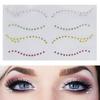 Tattoo Rhinestones Attractive Easy To Apply Plastic Convenient Gem Faux Crystal Stickers for Unisex
