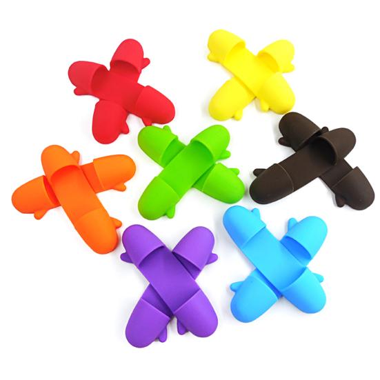 1 par isolerad finger mini silikon värme diskklämma skål tallrik klämma