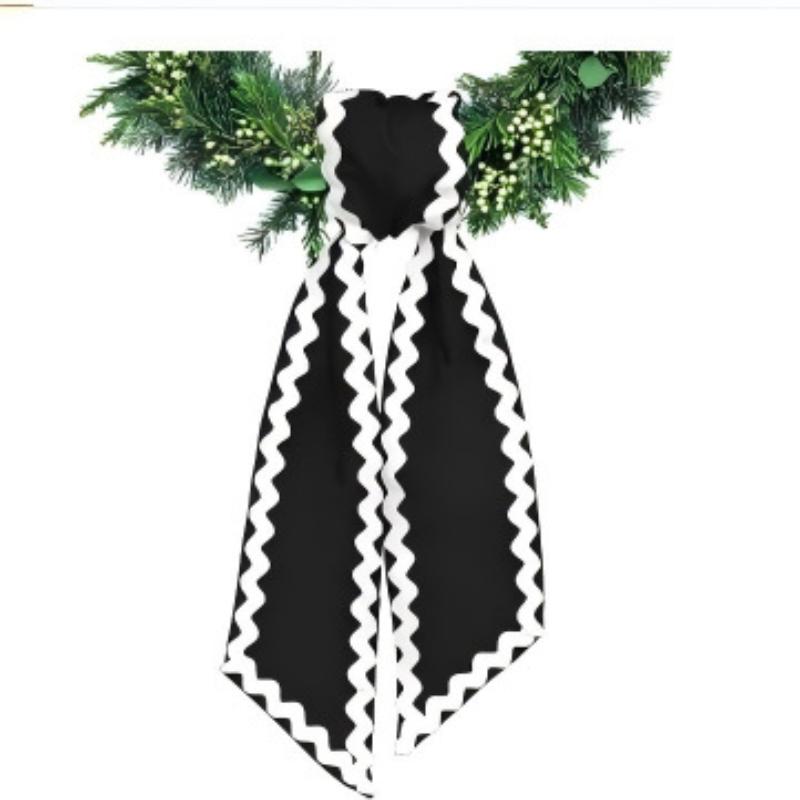Easter Gingham Canvas Basket Bows Lovely Wreath Sashes for Baby Door Window Festival Party Ornament