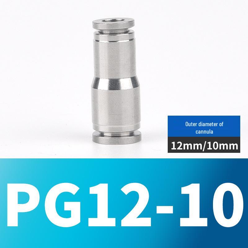 304 Stainless Steel Pneumatic Quick Connectors: High-Pressure Resistant Straight Reducer and Quick Connect Tee