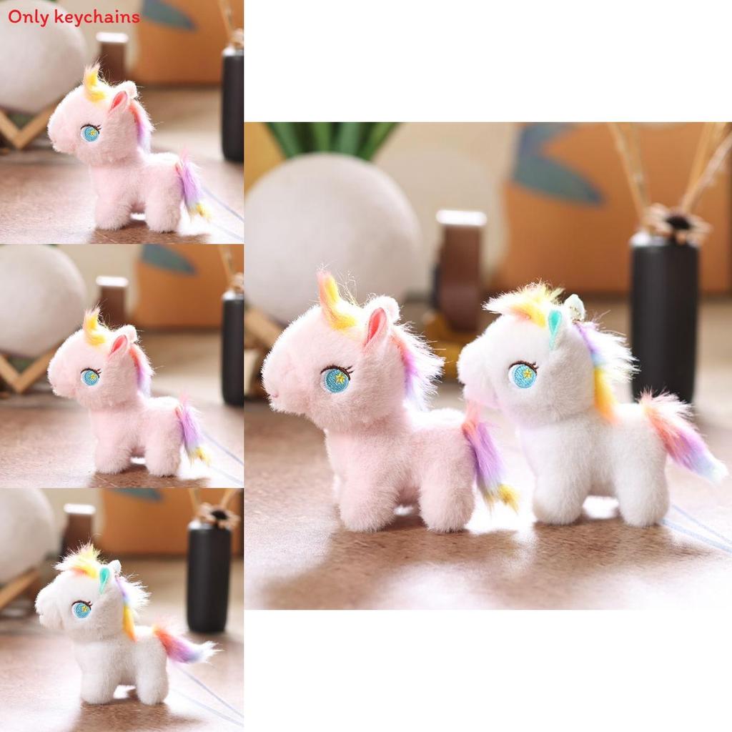 Adorable Horse Plush Doll With Pp Cotton Filling For Backpack And Keyring Use
