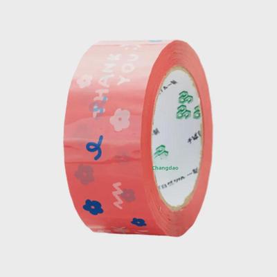 Pink Transparent Thank You Express Sealing Tape - 4.5cm