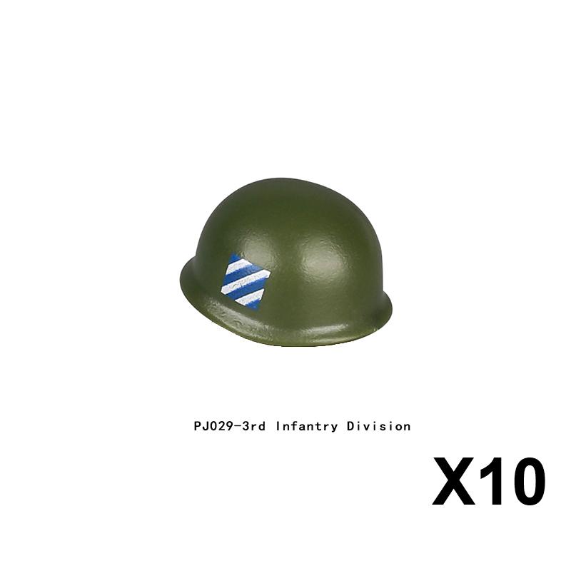 Military Building Block Set Military Supplies Waffen Accessory Soldier Colonel Helmet Gun Rifle M16 Waffen Box Ammunition Brick Toy