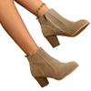 Fashion Winter Ankle Boots for Women Platform Round Toe Comfortable Zipper Short Boots Casual Botas De Mujer Plus Size 35-41 Women Boots