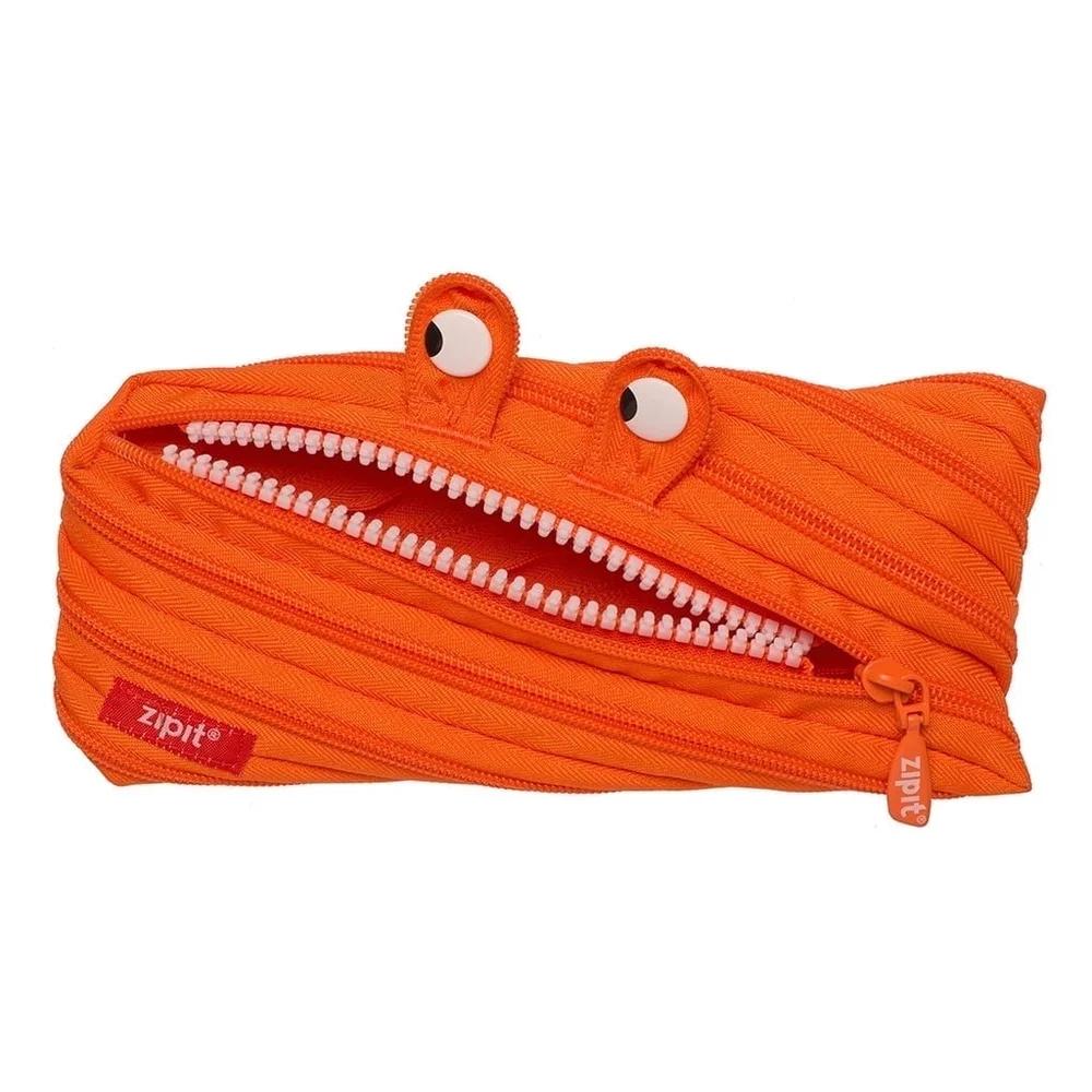 Cute Monster Pencil Case Fun Storage Pouch Kids School Office Large Zippered Organizer Stationery Holder Machine Washable