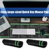 Large Keyboards Mouse Pad Featuring Excels Word Shortcut for Office Software Use and Gaming with Waterproof