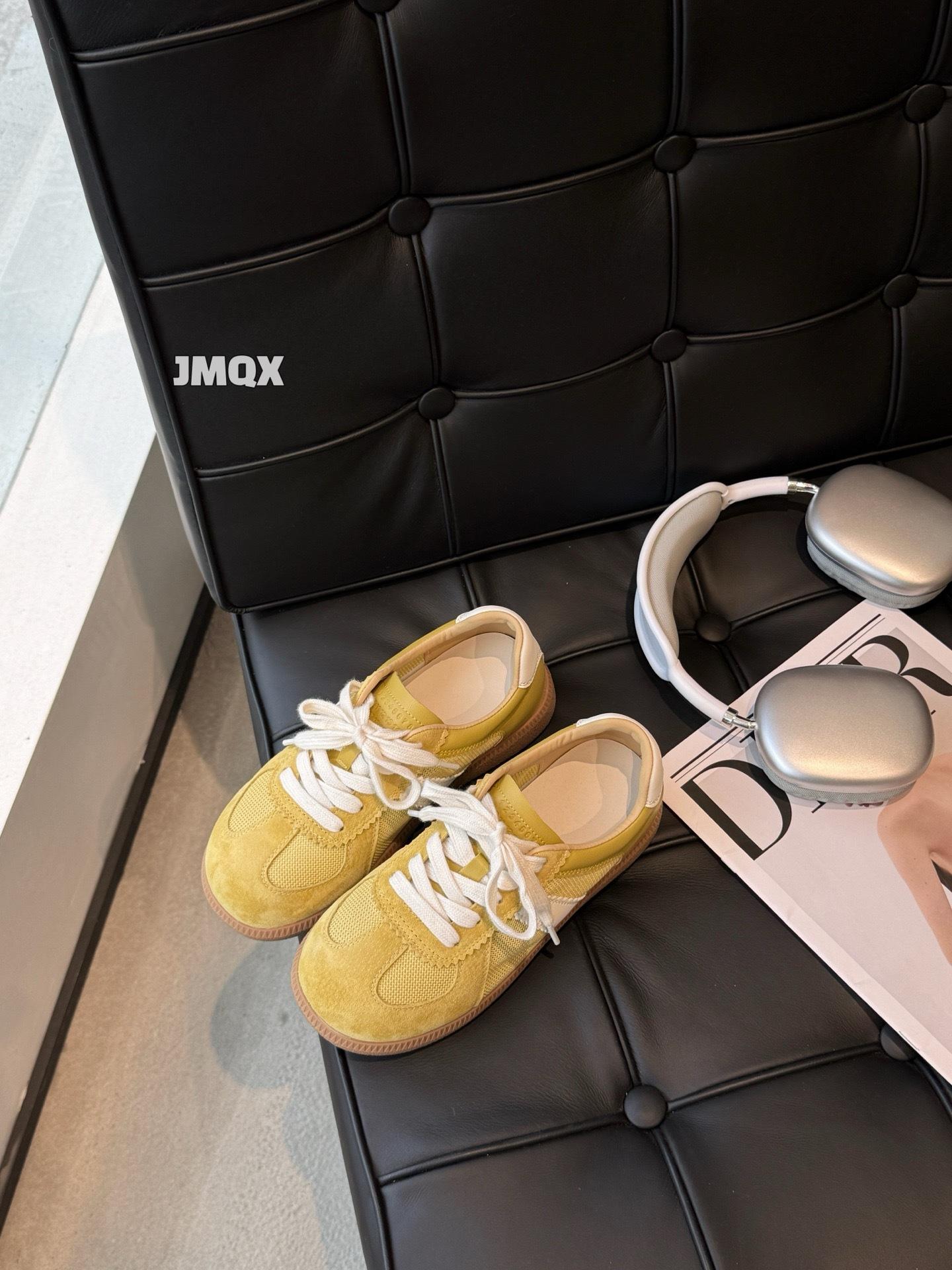 

Летние женские сетчатые дышащие кожаные кеды на простой плоской подошве, спортивные и повседневные, трендовые 40 жёлтый