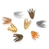 100pcs 8*10 Mm Hollow Out Flower Shape Filigree Cone End Beads Caps For DIY Bracelet Earrings Jewelry Making Supplies Accessorie
