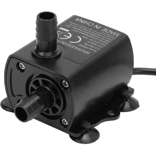 Submersible Water Pump, 400L / H 13.12ft Lift Submersible Pump DC 12V 10W Ultra Quiet Fountain Water Pump, Micro Brushless Fountain Pond Pump for