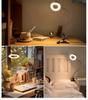 360° Folding Table Lamp Eye Protection Student Desk Lamp Anti-Blue Light Clip-On Lamp USB Charging Reading Light Dimmable Light