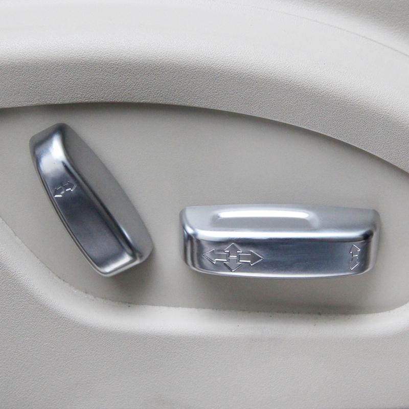 Car Chrome Interior Seat Adjustment Switch Knob Button Cover Trim Fit For Volvo XC60 XC70 V40 V60 S40 S60 C30 C70