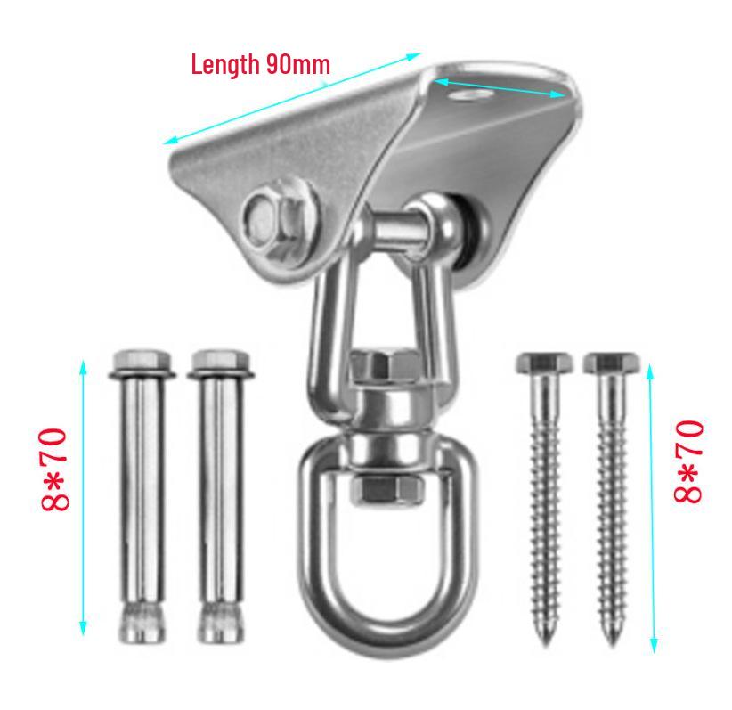304 Stainless Steel Hammock Chair Swing Hook - Outdoor Rotating Plate & Hardware Accessories.