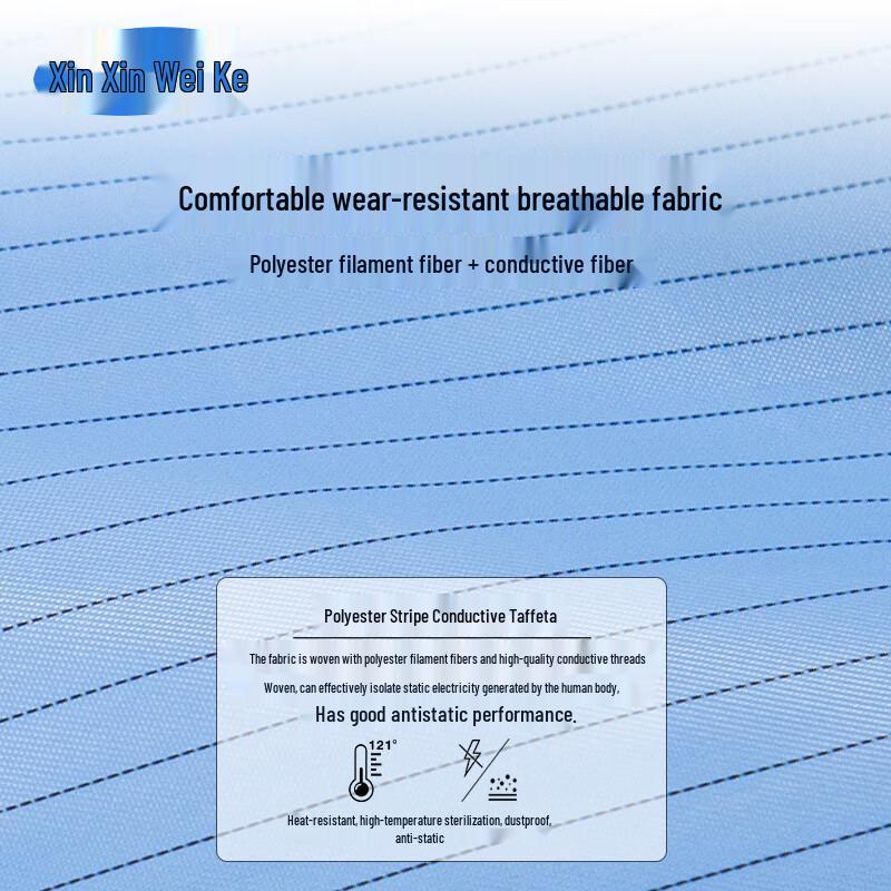 Xinweike Anti-Static Dust-Free Work Cap Pleated Cap