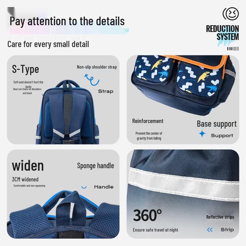 Peak Ergonomic Large Capacity School Backpack for Boys