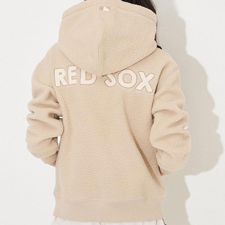 New MLB Basic Boston Red Sox Sweatshirts Unisex Sandy Brown 3AHDEC116-43SAS