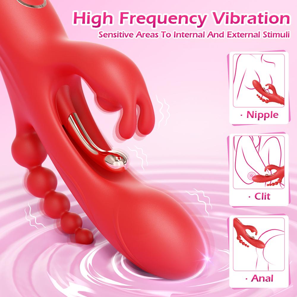 Tapping Flapping Dildo Vibrator Sex Toy For Women Clit Sucker G-Spot Vibrator Anal Flirt Vibration Stimulator Female Masturbator