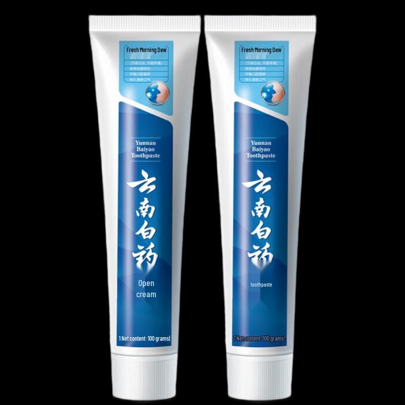 Yunnan Baiyao Yi You Fresh Toothpaste, Fresh Morning Dew (2x100g)
