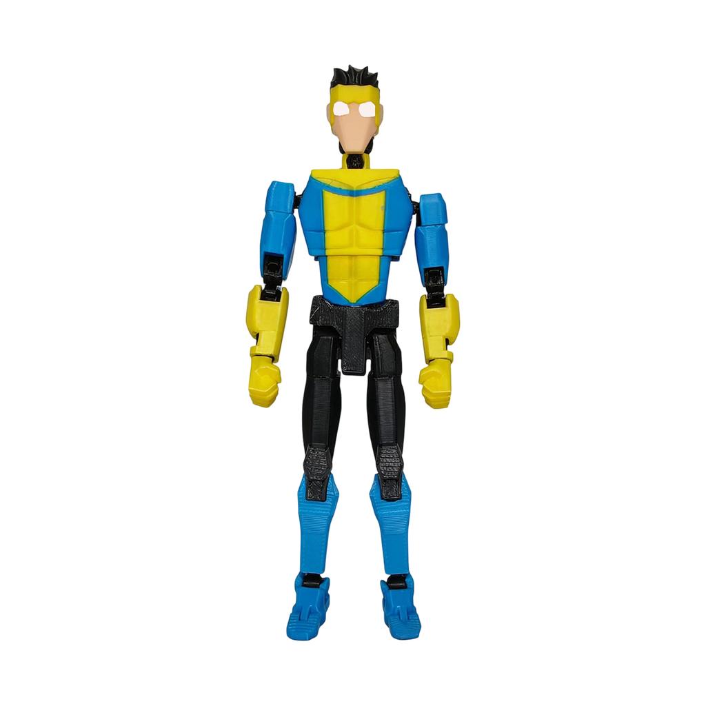 A 3D-printed Action Figure Model   From *Invincible*, Featuring Fully Articulated Joints. This Collectible Toy Offers A Highly Realistic Appearance