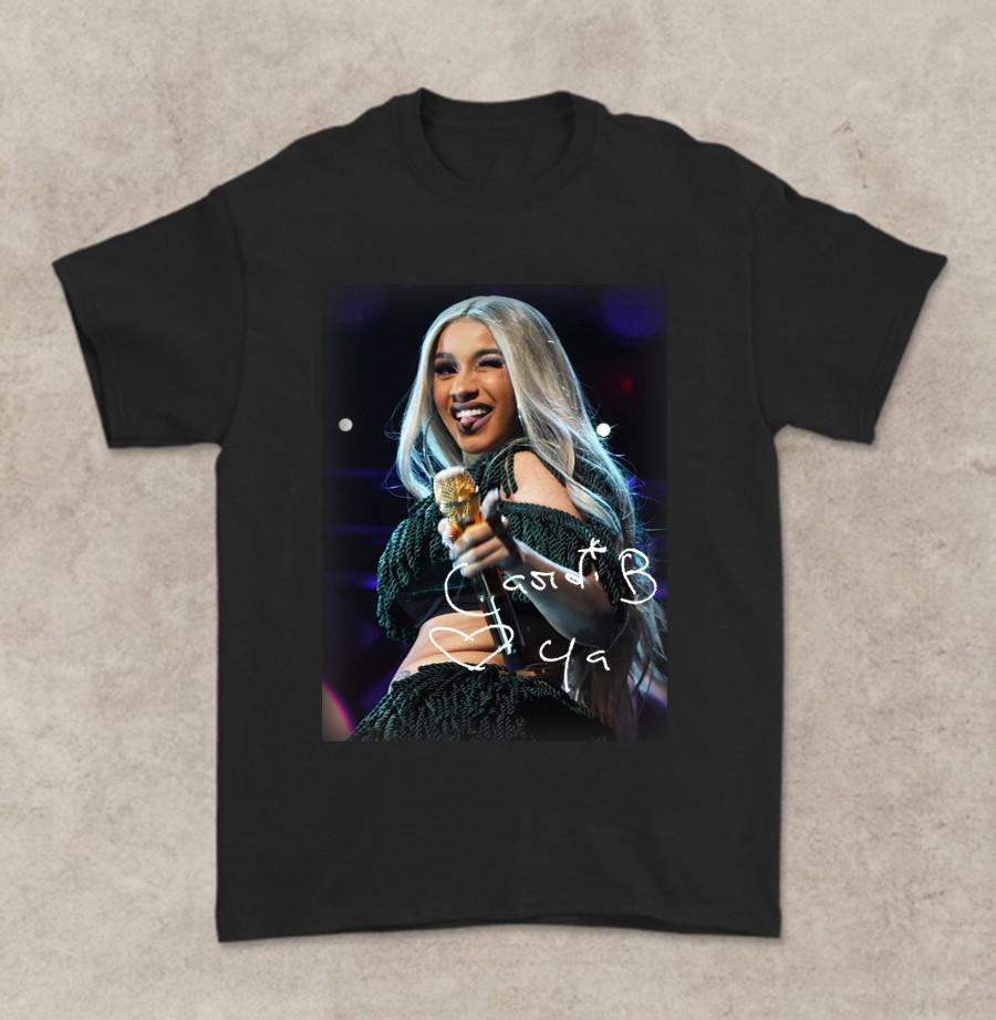 Cardi B Short Sleeve Cotton T- Shirt Unisex All Size S to 2345XL Unisex T-Shirt S