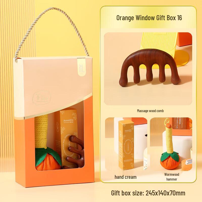 Aiqi Yixuan A1 Portable Water Bottle Gift Set with Wellness Accessories 16 Hand Cream + Comb + Moxa Hammer
