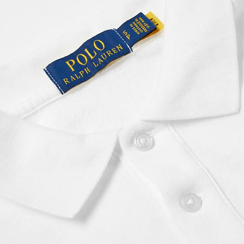 Polo Ralph Lauren Enfärgad Logobroderad Kortärmad Pikétröja Herrtoppar Vit 710660897-004