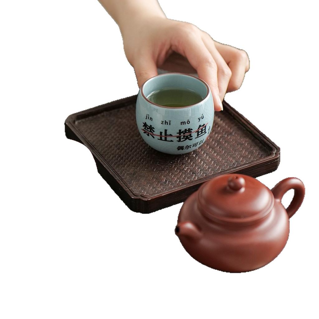 The new Ru kiln prohibits fishing creative master cup large capacity personal special single cup teacup tea cup tea cup