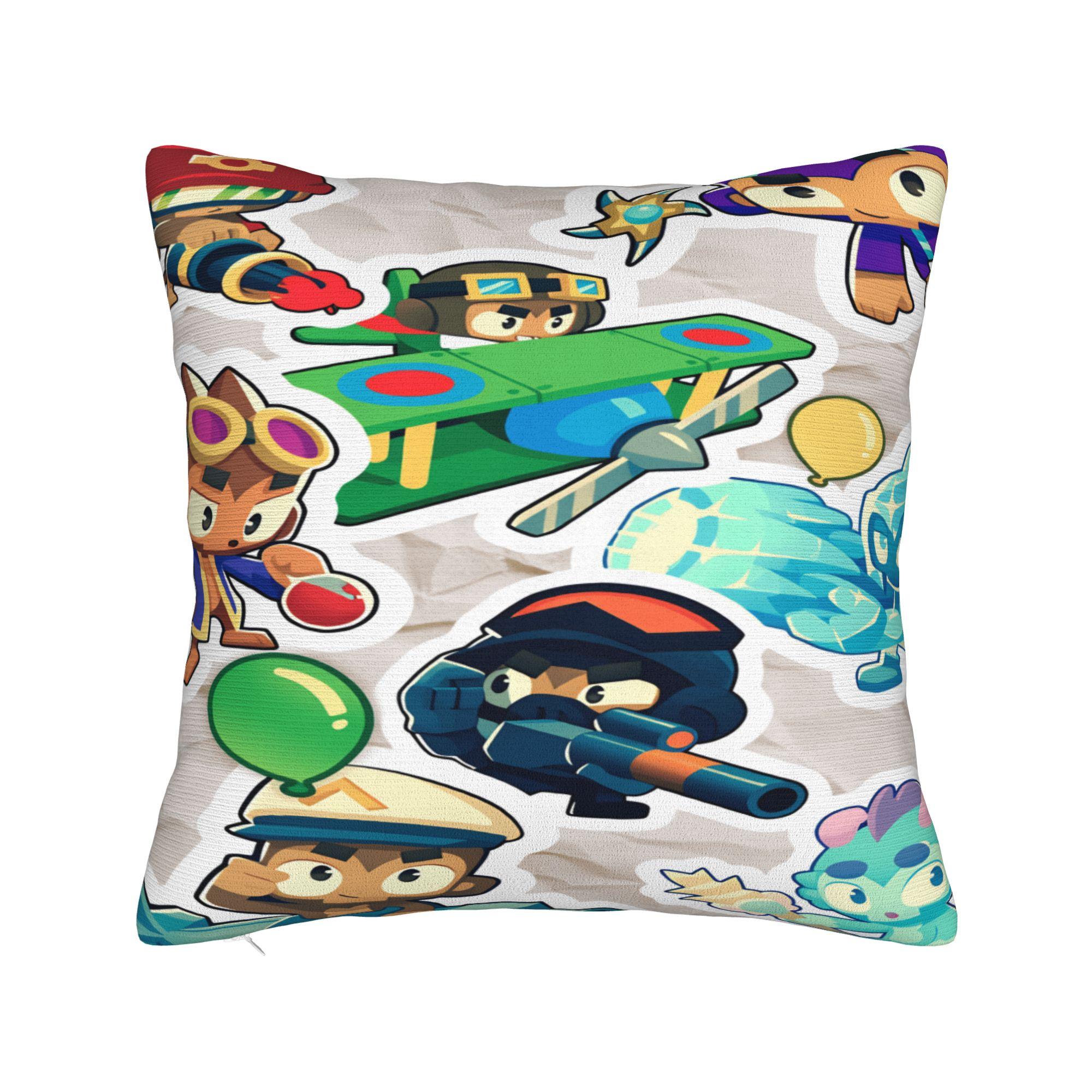 

Pillow Cover Game B-Bloons Td 6 Fashion Pillow Case For Office Car Home Decor Pillowcases 12x12Inch