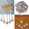 100Pcs/set Flower Jewelry Round Glass Jewlery Printed Glass Cabochons Round Tiles Glass Cabochons Patches Glass Ornament