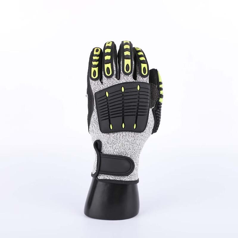 TPR Anti-Cut Impact Protection Work Gloves 9