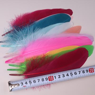 100 Pezzi Piume d'Oca Colorate per Decorare Artigianato Natalizio Abito Gioielli Frangia Accessori 6-8 pollici 15-20CM