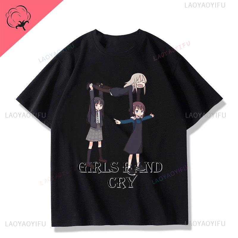 

Girls Band Cry Anime Shirt Nina Iseri Funny Unisex/Women Harajuku T-shirt Unisex Vintage Cotton O-neck Tops Graphic T Shirts S