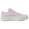Converse Chuck Taylor All Star Versatile Comfortable and Simple Warm and Non-Slip Low Top Board Shoes Women's Pink