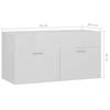 VidaXL Sink Cabinet with Integrated Sink, Sink Unit with Storage, Bathroom Vanity Cabinet, 3070844