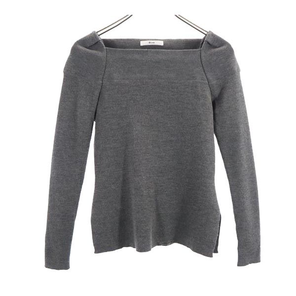 

Rene Made in Japan Wool Blend Long sleeve knit Cut 34 Gray Women Used
