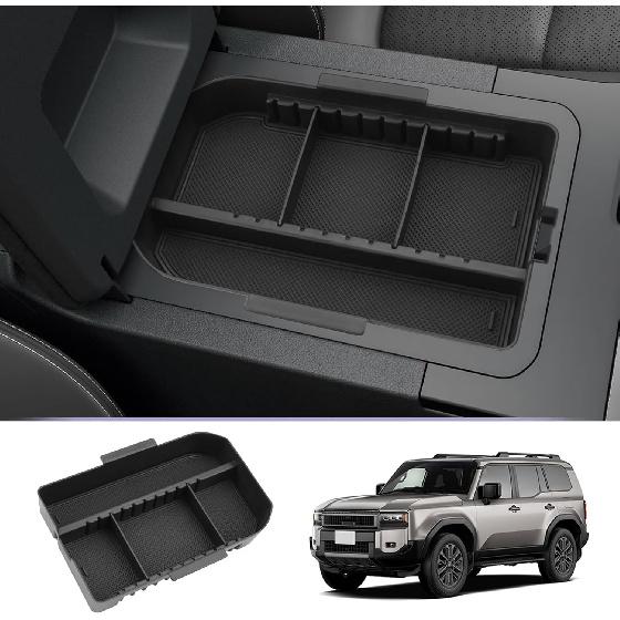 

LUWU Dashboard Storage Tray Compatible with 2024 2025 2026 Toyota Land Cruiser Prado J250 LC250 Center Console Box Hidden Tray Silicone Organizer Land Cruiser 250 Organize