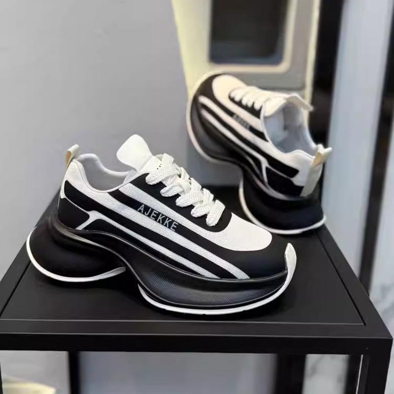 Men's Casual High-end Summer New Thick-soled Fashion Low-top Comfortable Versatile Trendy Shoes Breathable Men's Shoes