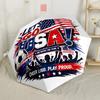 Usa Soccer Spirit Compact Travel Automatic Umbrella Sturdy 8-Rib Shaft Lightweight Durable Everyday Carry Umbrella Elegant Umbrella Gift for Festivals