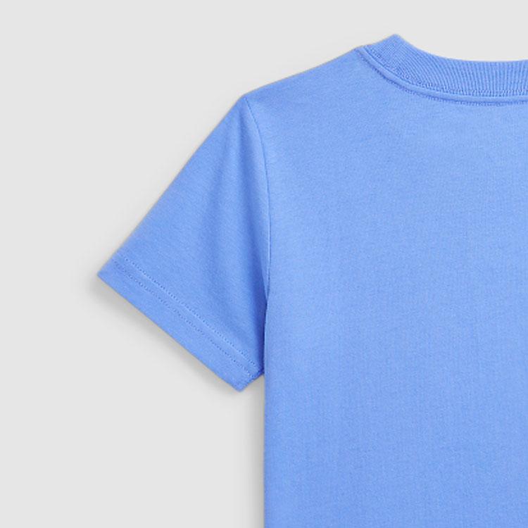 Polo Ralph Lauren Ss24 Letter Animal Print Crew Neck Casual Short Sleeve T-Shirt Kids Tops Harbor-Island-Blue CWPOTSHB8020824-430