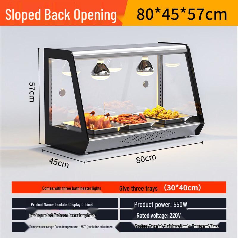 Commercial Heated Display Cabinet with Humidifier