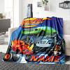 Coperta Ponderata Personalizzabile Blaze e le Macchine Mostruose1 – Nome Personalizzato, Coperta Accogliente per Tutte le Stagioni, Lavabile in Lavatrice, Coperta Personalizzata