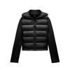 Giacca da Donna Leggera e Calda in Piuma con Maniche Lunghe e Cappuccio con Zip Cappotto Sportivo