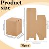 30pcs Kraft Paper Packing Mailer Boxes Rectangle BurlyWood 7.6x7.6x10cm