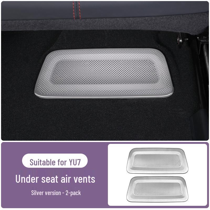 Cubierta de Rejilla de Ventilación de Aire Debajo del Asiento Xiaomi SU7-YU7 Red Anti-Polvo y Anti-Obstrucción para el Interior del Coche.