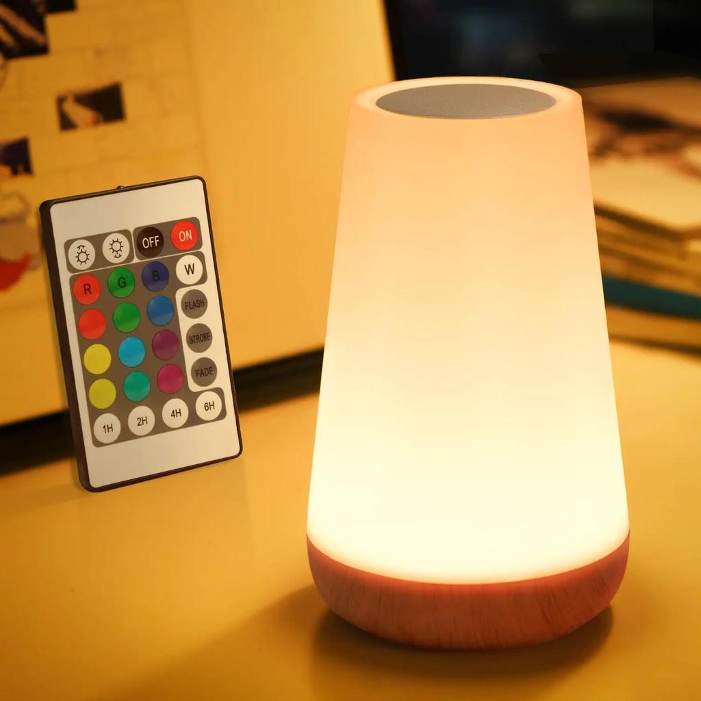 Xiaomi 13 RGB Colors LED Night Light for Children Baby Bedroom Decoration Dimmable Touch Lamp Portable Rechargeable Bedside Table Lamp