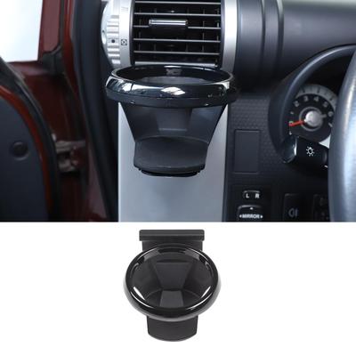 Sauicemy Držák na nápoje na palubní desku pro Toyota FJ Cruiser Černá uhlíková ocel 2007-2021 -