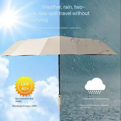High Aesthetic Value Automatic Folding Umbrella with Sunscreen Coating Effectively Protects Against Rain and Weather, Dual-use