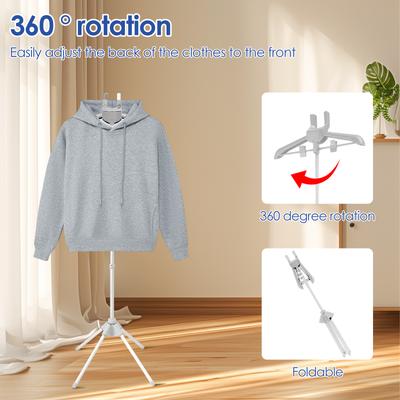 Cintre Réglable pour Vêtements Pliable Support pour Défroisseur Vapeur Portable Fer à Vapeur Défroisseur Cintre Polyvalent Support Vapeur Vêtements pour la Maison